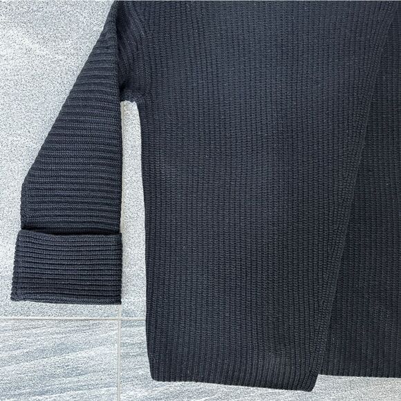NWT Athleta Azalea Merino Wool Cashmere Oversized Sweater in Black XXS - Picture 6 of 16